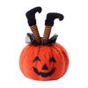 62KD Halloween Witches Legs Pumpkin Plush Figurine Festival Home Desktop Decors Gift