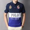 European and American Men's Short Sleeve Polo - British Style Sports Casual Cotton Embroidered Plus Size
