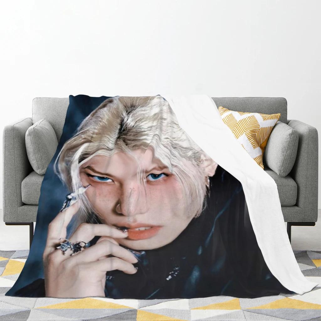 Hot-KPOP-Like-Stray-K-Kids Fashion Blanket Printed Throw Blanket Plush Fluffy Flanne Soft Throws for Sofa Couch and Bed