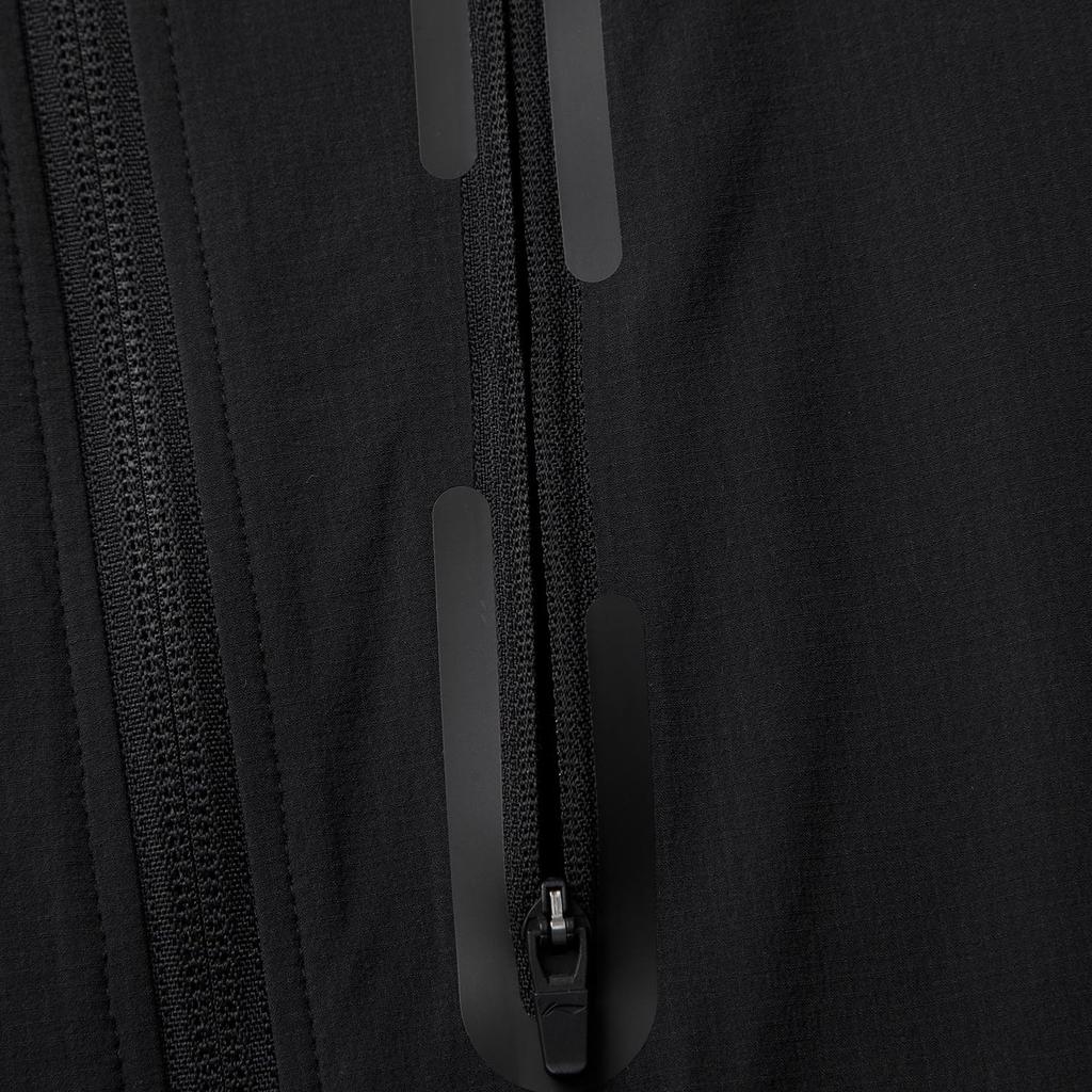 Li Ning Training Series Sports Casual Simple Solid Color Hooded Windbreaker Men Outerwear Black AFDVA85-1