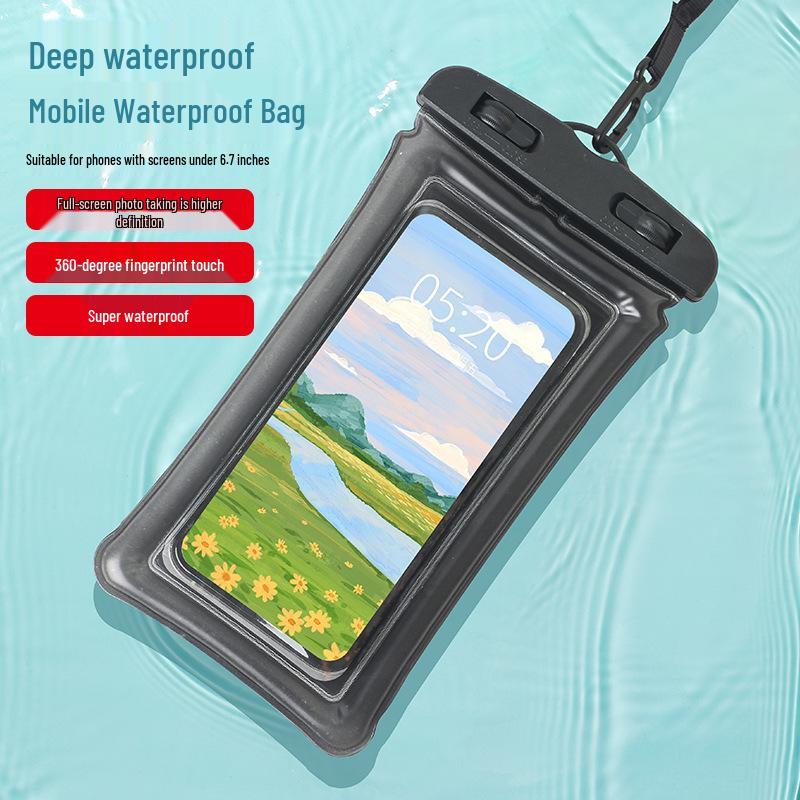 Waterproof Phone Case: Touch-Screen Self-Sealing Bag for Swimming, Diving, and Rafting