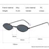 Retro Small Oval Sunglasses Woman Lentes De Sol Vintage Brand Shades Metal Color Sun Glasses for Female Fashion Designer Lunette