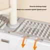 Silicone Faucet Drip Guard Mat Cuttable, Splash Catcher with Self Draining Design, for Kitchen Bathroom RV Sink