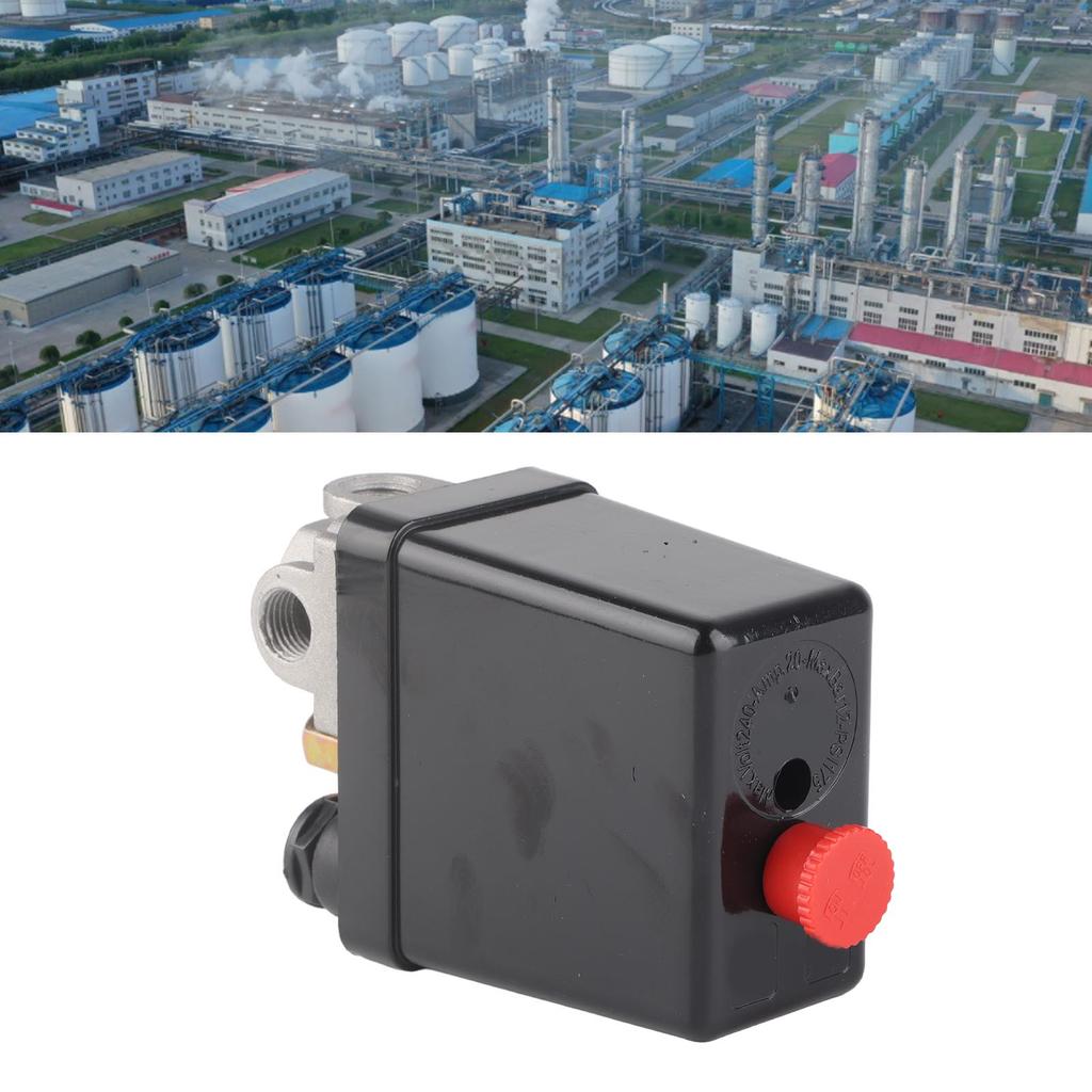 Luftkompressor Druckschalter NPT 12in 4 Anschlüsse Einstellbares Druckregelventil 90?120PSI