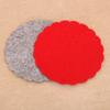 10pcs Red Grey Christmas Felt Coasters Non-Slip Merry Christmas Decoration  New Year Gifts