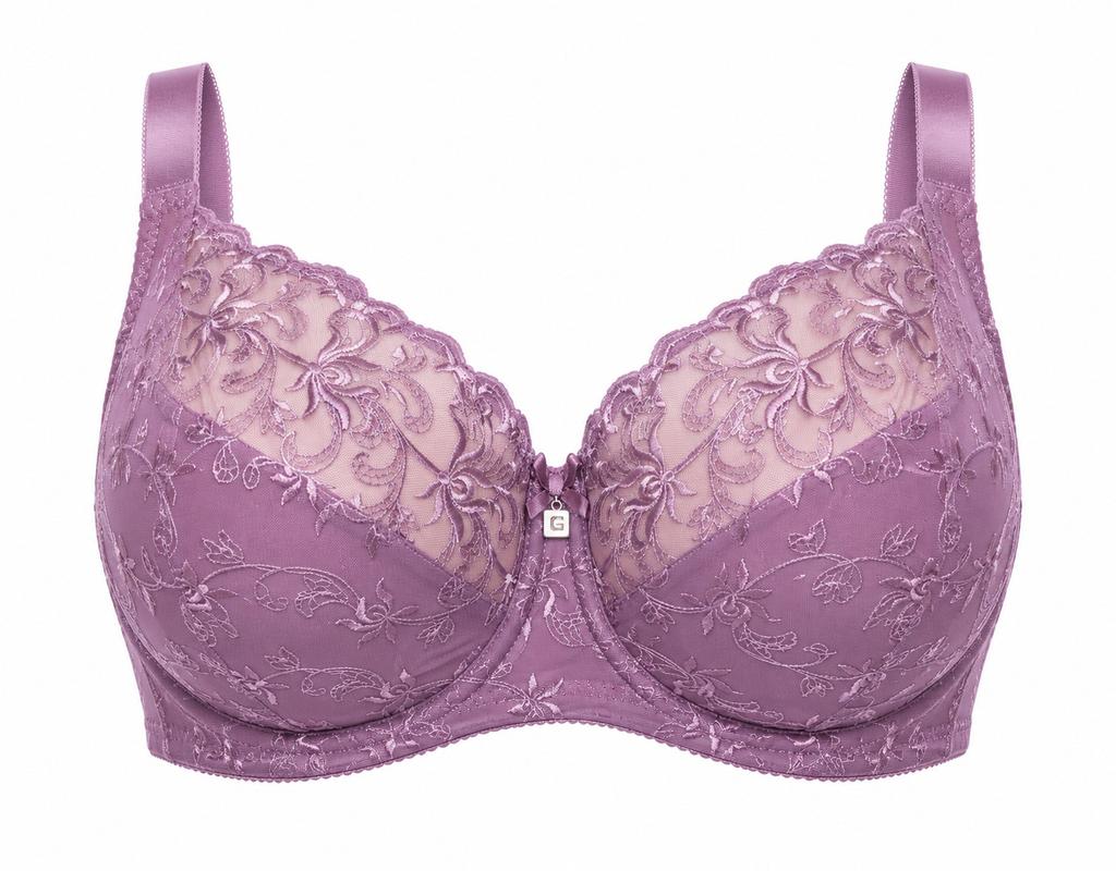 Shaping Bra Beautiful Embroidery Soft Luiza Soft Purple Nessa
