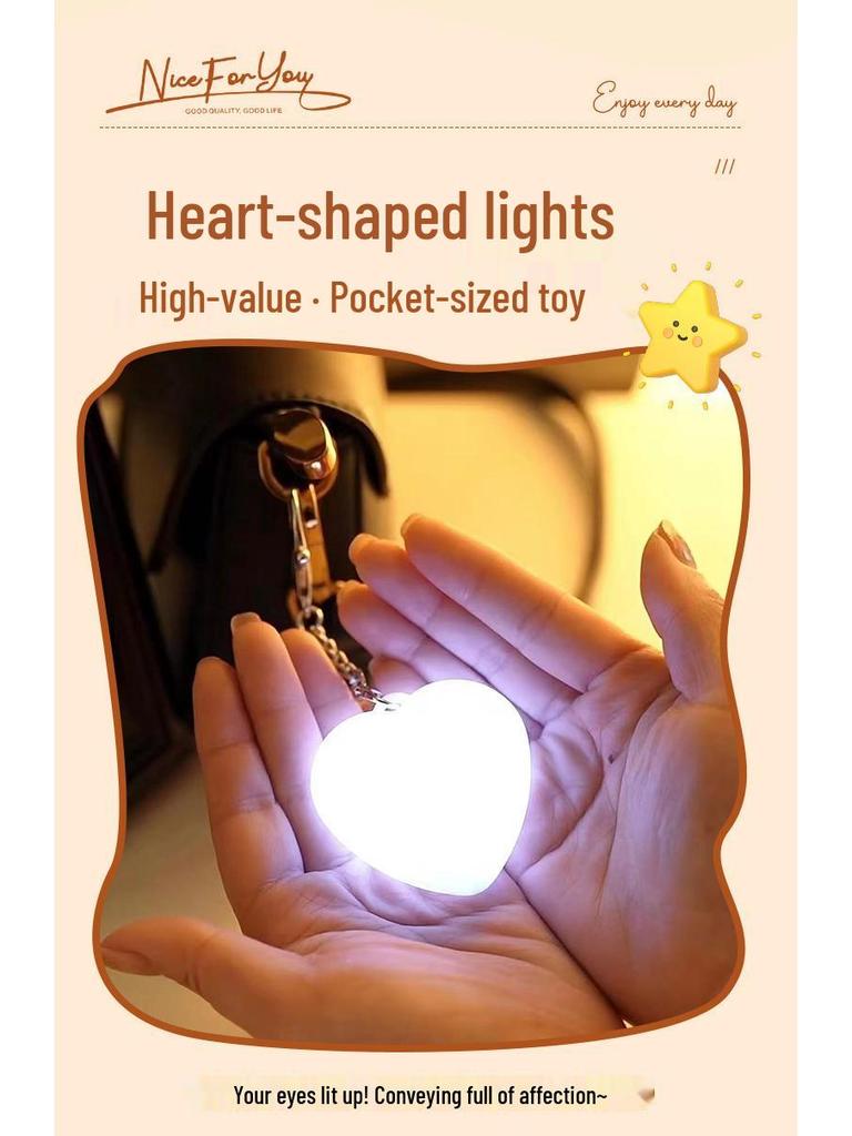 3D Touch LED Keychain Light - Cute, Creative Ornament Gift for Bedroom