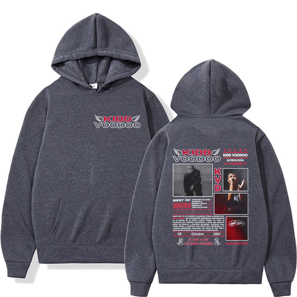 Rapper Kidd Voodoo Satirologia 2025 Tour Graphics Pullovers Men Women Fashion Vintage Oversized Sweatshirts Loose Hoodies Autumn