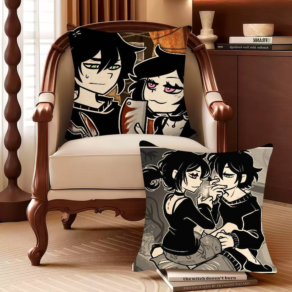 The C-Coffin Of Andy And L-Leyley Pillow Case Decor Protective Covers Comfortable soft for Sofa Living Room Home office