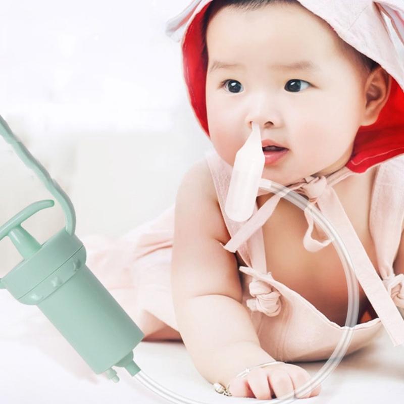 Infant Nose Suction Device, Portable Nasal Aspirator with Gentle Silicone Nozzle, Easy Operate for Congestion Relief