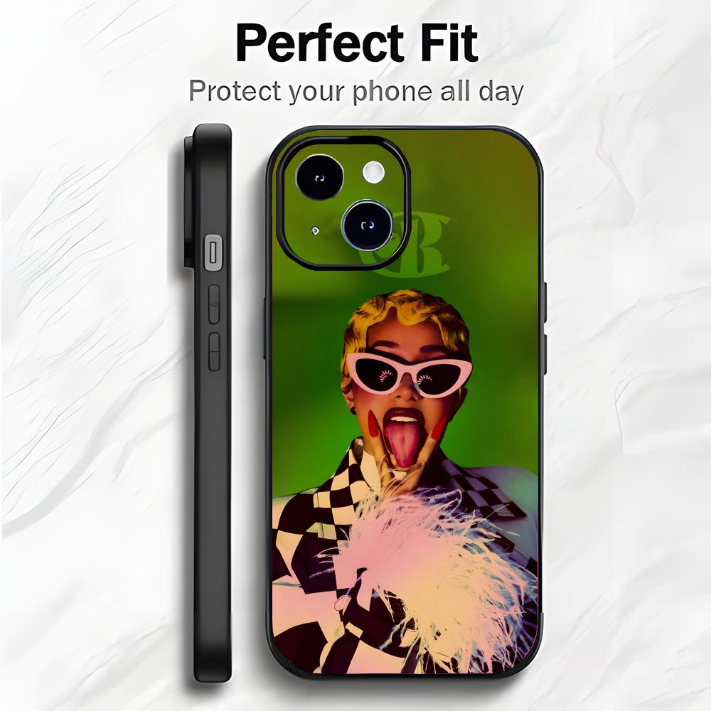 USA Rap Singer C-Cardi B Phone Case Phone Case Soft Packaging Lightweight For iPhone17 16 15 14 13ProMax