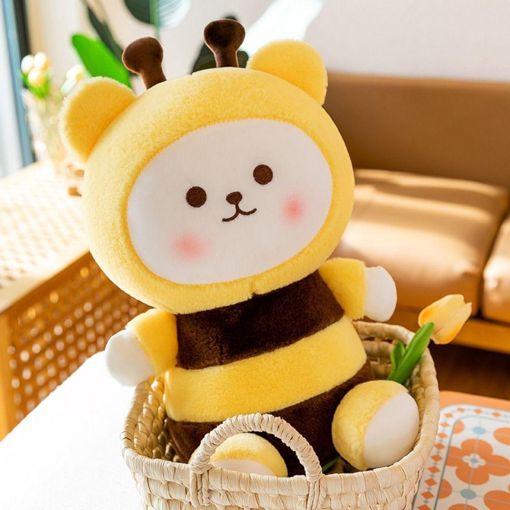 Bee Shape Bee Doll Plush Toy PP Cotton Bees Bear Plush Dolls Bee Stuffed Toys  Home Decor