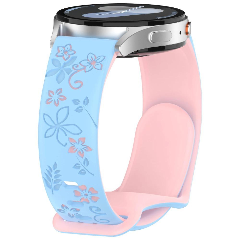 18mm 20mm 22mm Women Silicone Engraved Bracelet for Huawei GT6/GT5/GT4 41mm GT5Pro 46mm Band for Samsung Galaxy FE 7 6 40mm 44mm Active 2 Strap