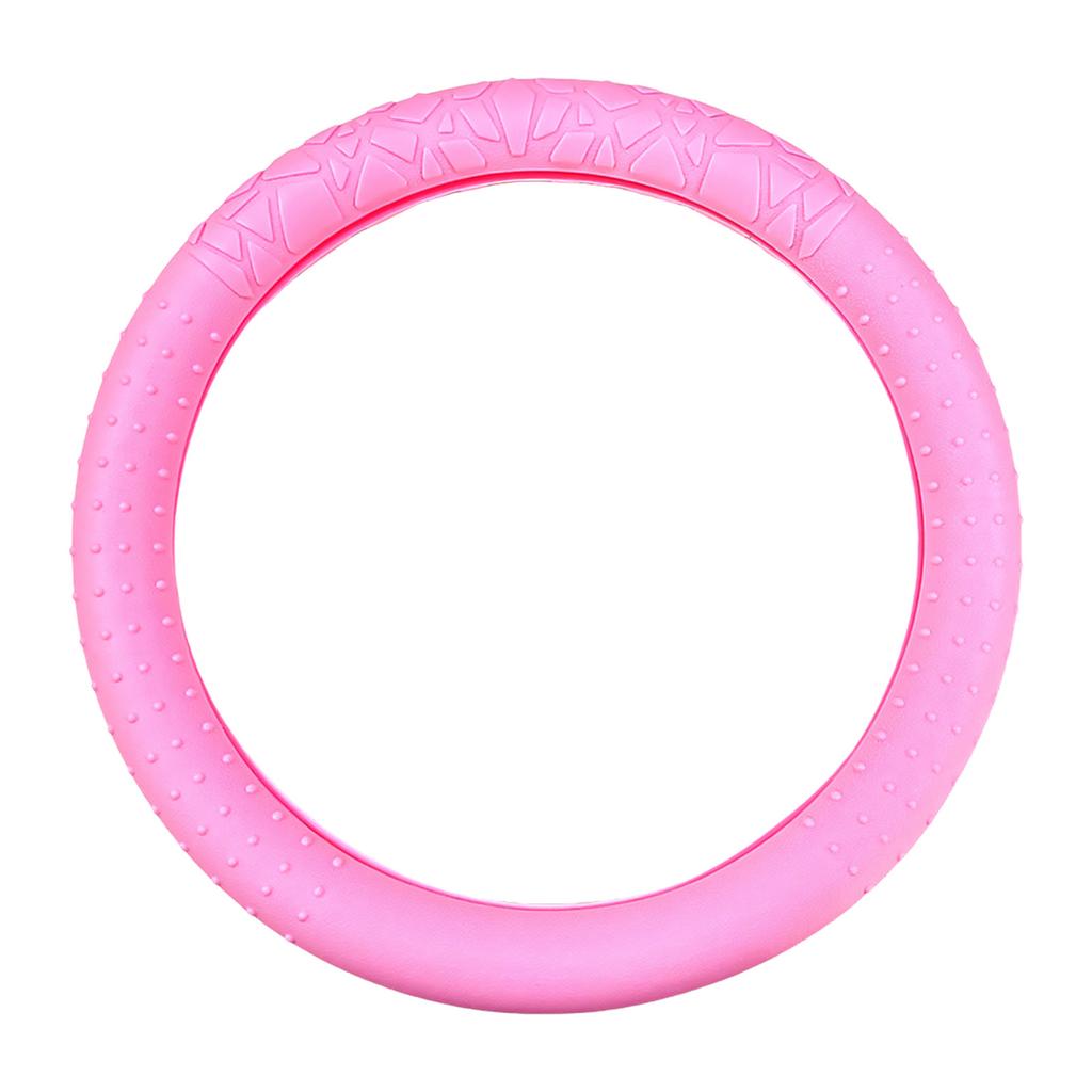 Steering Wheel Cover Geometric Pattern Cover Anti Slip Silicone 15in Steering Wheel Protector Auto Interior Accessories
