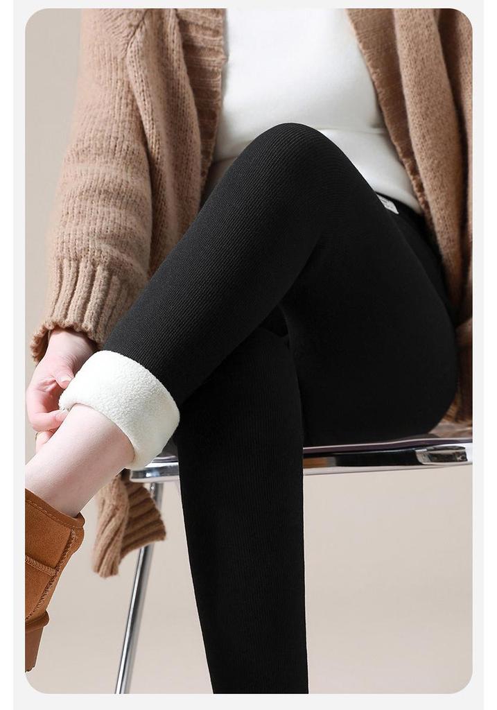 2025 Women's Plus Size Winter Maternity Leggings with Fleece Lining