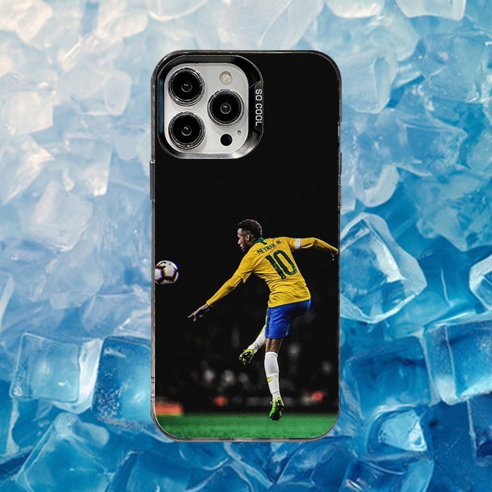 Football For N-NeYmAr 10 Phone Case For iPhone 16,15,14,13,12,11,Mini,Pro,SE,MAX White Matte Shockproof Cover