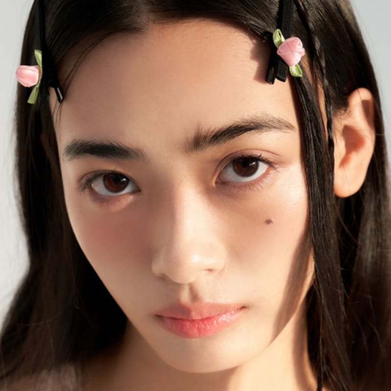 

FANTASTIC PLANET [2SET] rose bud hair pin (4colors) IVORY