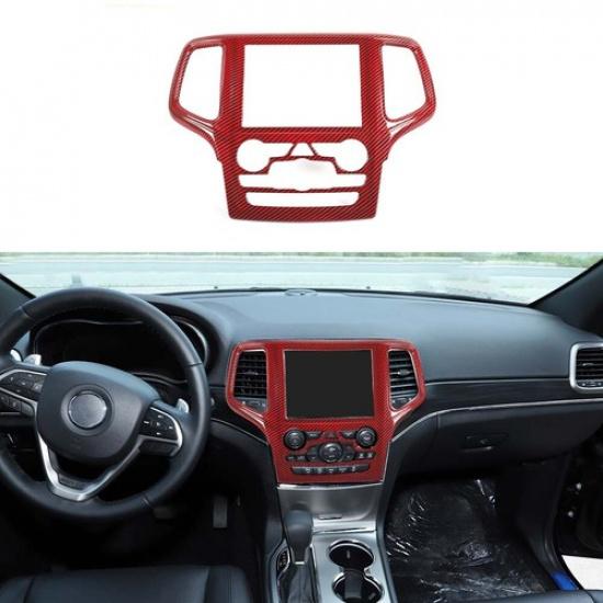 Dashboard Center Radio Navigation Panel Cover For Jeep Grand Cherokee 2014-