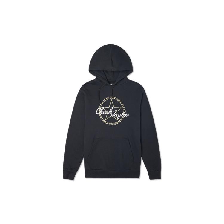 Converse Deconstructed Chuck Patch Pullover Hoodie Asia Sizing Black Men s 10022265-A01 M