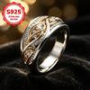 Ladies925Sterling silver ring inlay3A Zirconia is easy to wear and elegant, suitable for daily wear and party outfits, and makes a great graduation