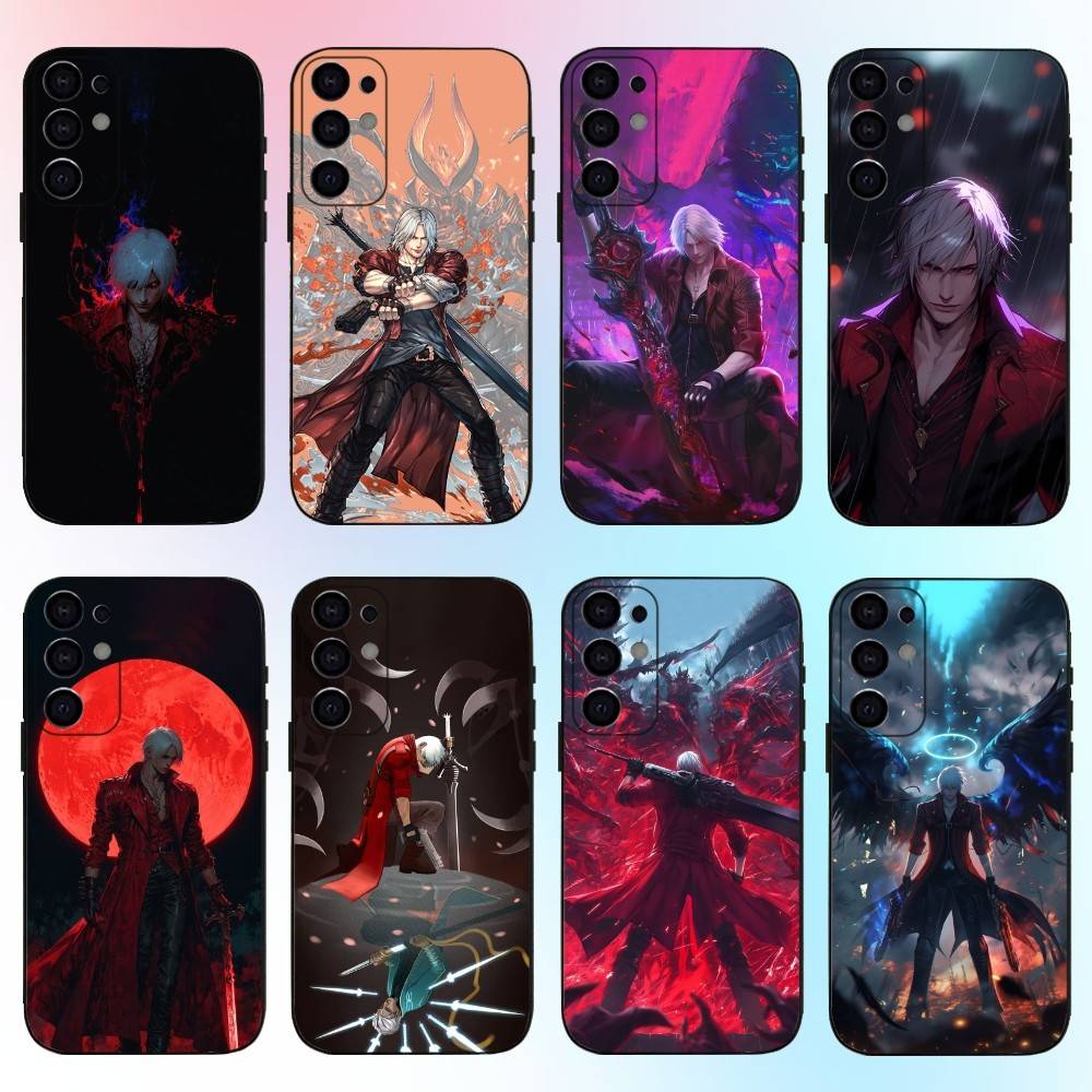 Game D-DEVIL MAY C-Cry Phone Case For Samsung S25,S24,S21,S22,S23,S30,Ultra,S20,Plus,Fe,Lite,Note,10,9,5G Black Cover