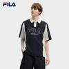 FILA Original Lifestyle Color Block Brand Logo Fashion Casual Daily Versatile Regular Fit Short Sleeve Polo Shirt Men tops Hero-Blue F11M529111FNV