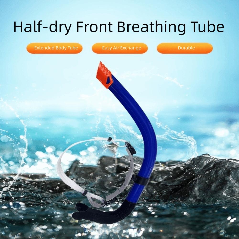 Semi-Dry Top Front Snorkel Silicone Mouthpiece Snorkeling Snorkel Swimming Snorkel Adult Youth Kid