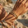 Light Luxury Stainless Steel Ocean Animal Open Bangle for Women Dolphin Starfish Seaside Vacation Party Jewelry Accessories