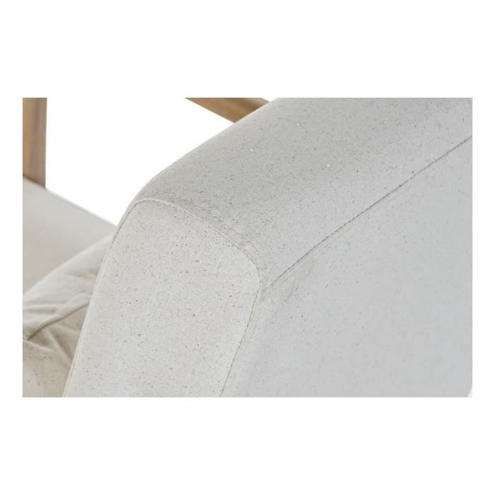 Fauteuil - Sixties - Bois d'hévéa - Beige - 1 place - Design vintage