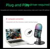 V5 RGB USB Condenser Microphone - Noise Reduction for PC, Mobile, Live Karaoke, and Gaming.