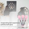 CyeeLife Dartpfeile mit Kunststoffspitze, Professionelles Softdart-Set mit 3 Pfeilen für elektronische Dartscheiben, Inklusive 6 Dartschäften, 6 Flights und einem Dartcase