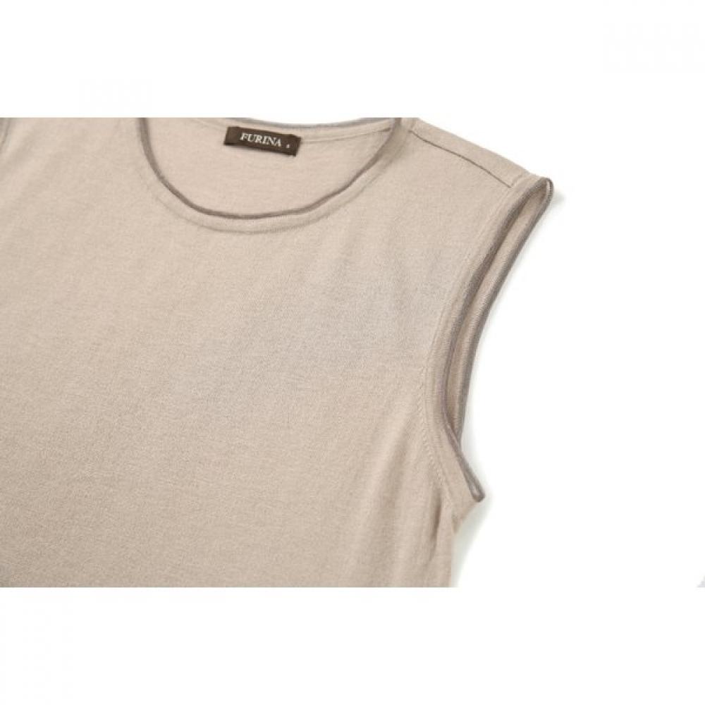 FURINA Lemon Papillon Sleeveless Knit Top