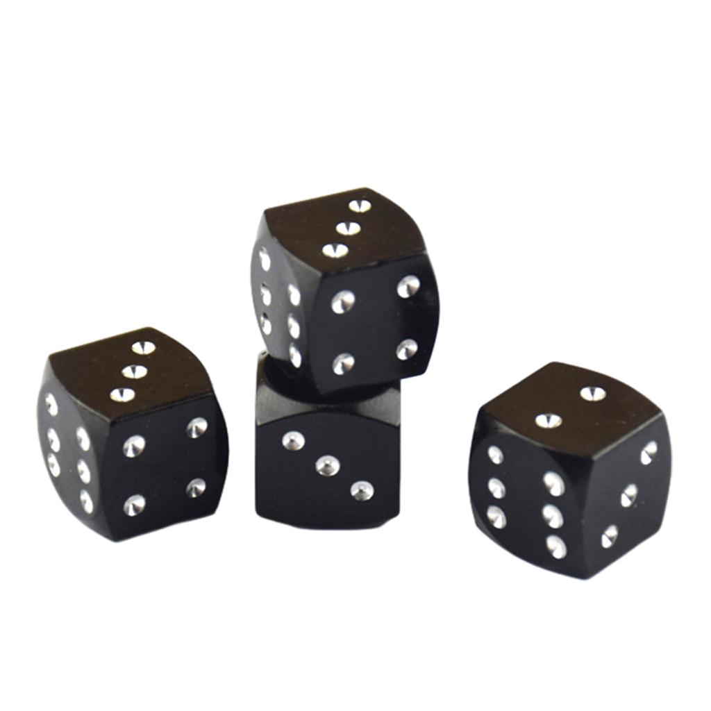 Dices Style Aluminum Tire Valves Stem Caps for Auto Car Motorcycle Wheel Valves Stem Tire Caps Trim Pack of 8