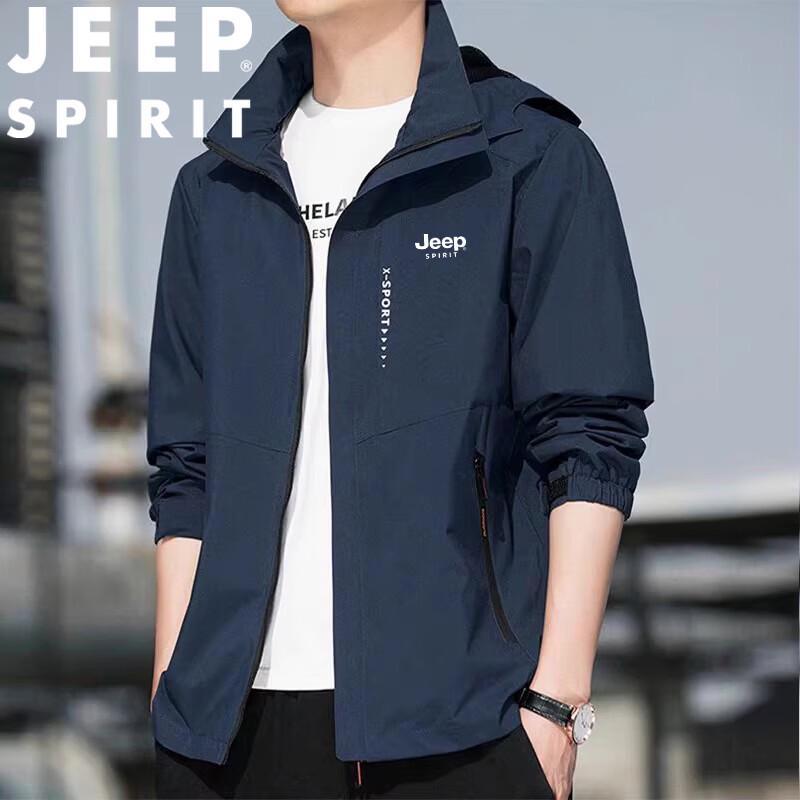 JEEP SPIRIT Men's Windproof Waterproof Casual Jacket