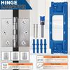 Integrated Door Hinge Router Template Hinge Door Lock Drilling Guide Door Hinge Installation Kit Woodworking Tools