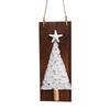 Non-Lighted Sea Glass Christmas Tree Ornament, Driftwood Christmas Hanging Decor for Wall and Wreath