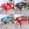 Elegant Red And Green Christmas Table Cloths For Rectangular Tables And Home Decor