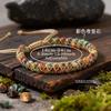 Boho Fußkettchen mit Naturstein für Damen Geflochtenes Seil Kaiserperlen Verstellbares Knöchelarmband Damen Sommer Strand Schmuck Geschenk