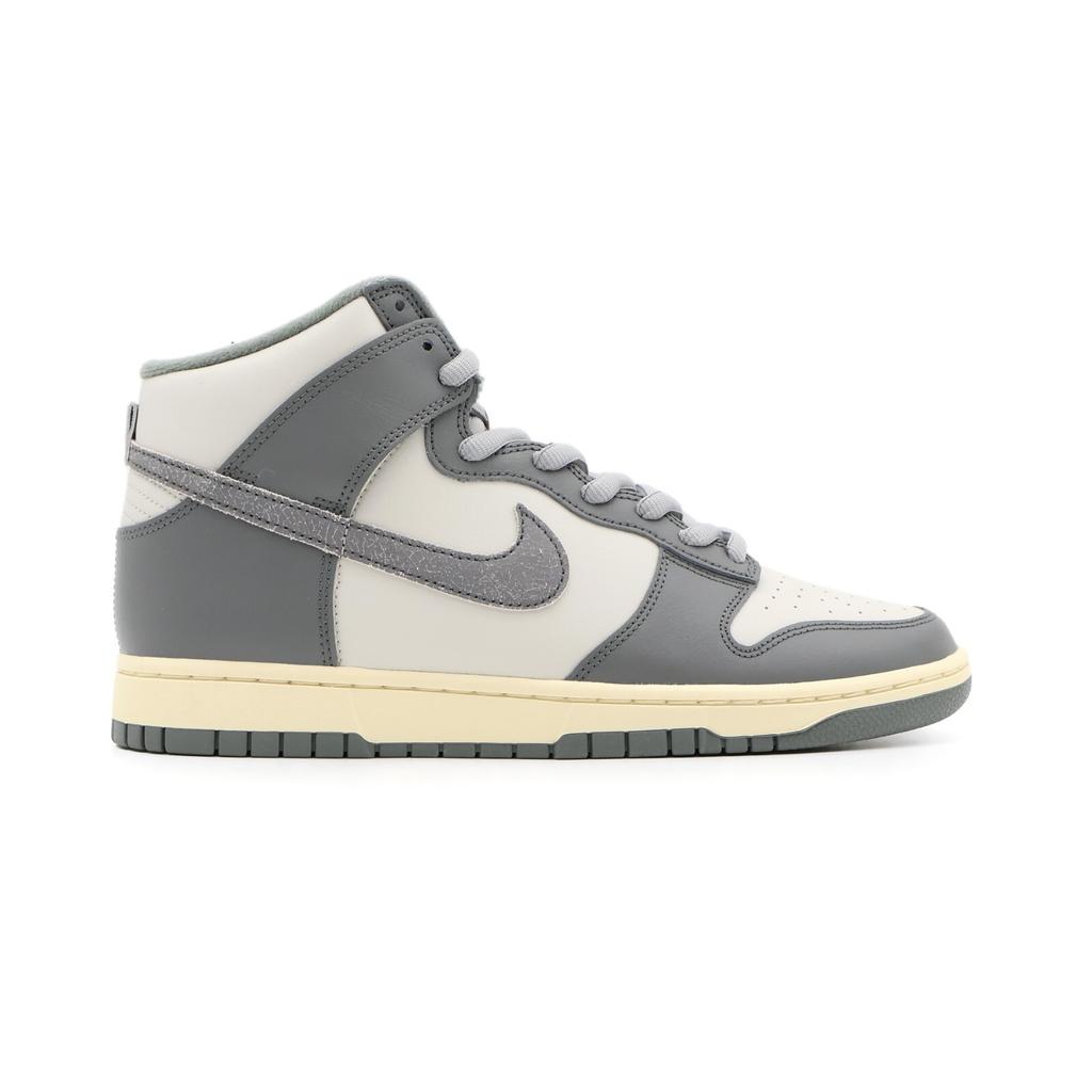 DM0582-001 Nike Dunk High Retro SE Osso Chiaro Grigio Vintage Tumbled Vela (Uomini)