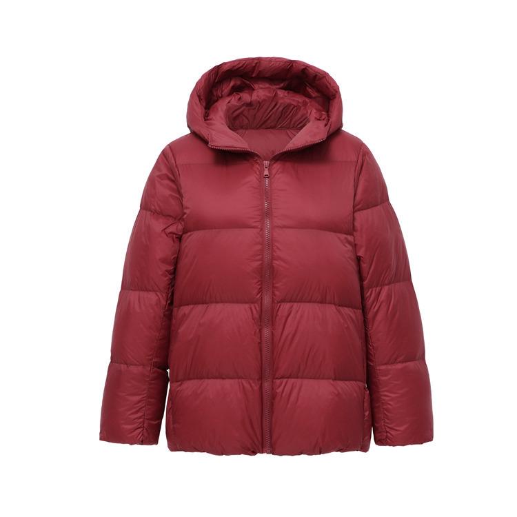 2024 Winter Women's Lightweight White Duck Down Jacket: Korean Short Loose Bread Coat