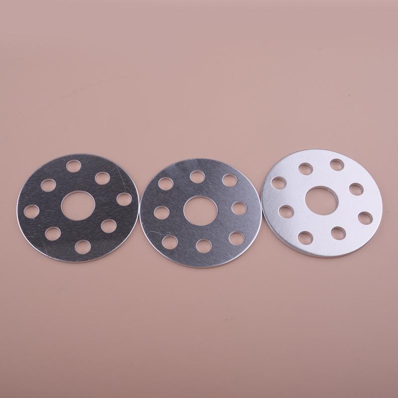 3Pcs Water Pump Pulley Spacer Silver Aluminum Alloy Fit for Chevy Ford 302 350 427 454