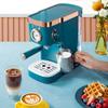 Retro-Kaffeemaschine, 20 Bar Druck, Klein für den Haushalt, Halbautomatisch, Dampf-Milchaufschäumfunktion