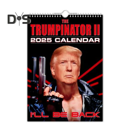 

Настенный календарь 2025 года. Настенный календарь Trumpinator на 12 месяцев. Планировщик расписания для домашнего офиса. Органайзер. 1pc