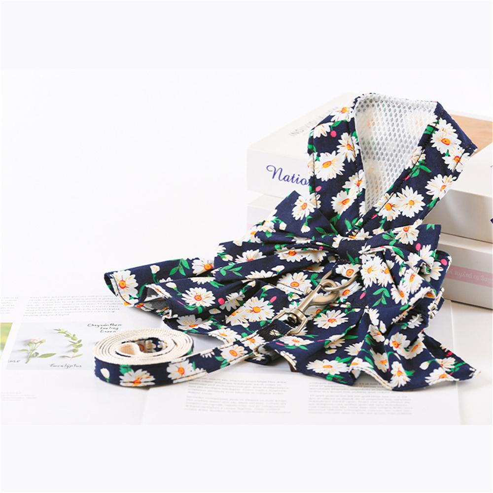 

Sweet Print Puppy Dog Harness and Leash Sets Fashion Pet Harnesses Dress for Small Dogs Poodle Pomeranian mascotas Accessories XS-advise 1.2-2kg