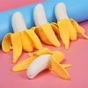 Fun Banana Stress Relief Toy For Kids, Teens Squeeze, Vent, And Play!