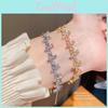 Butterfly Charm Bracelet With Zirconia And Gold Plating For Women Gift