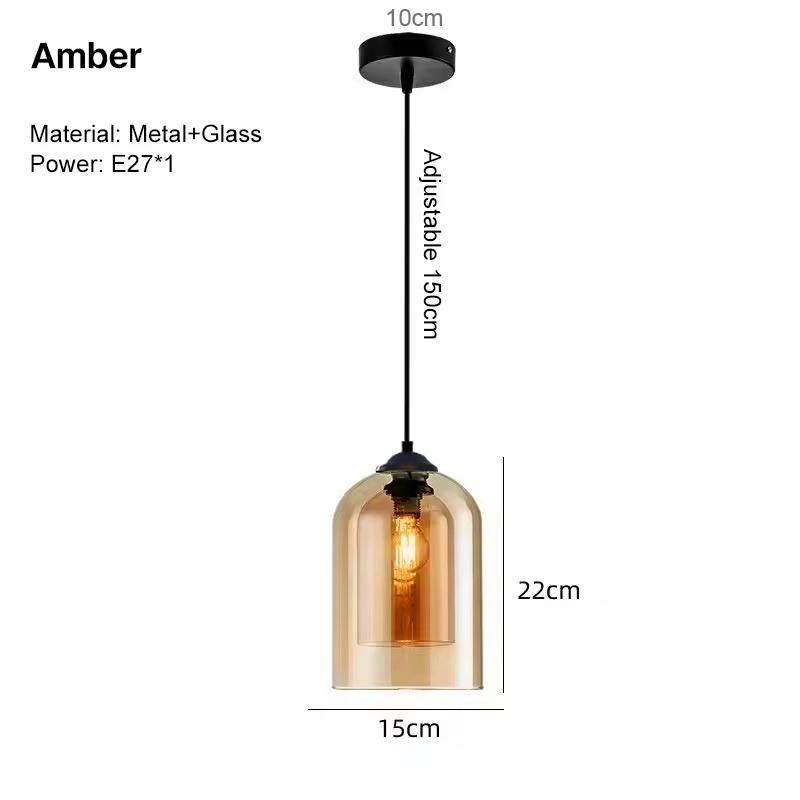 

Dinning Room Retro Pendant Lamps Hanging Lighting for Corridor Foyer Glass Interior Chandelier Lights for Bedroom Kitchen Island