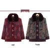 Elegant Fleece-Lined Wool Coat for Middle-Aged & Elderly Women - Cozy, Thickened Winter Jacket for Moms