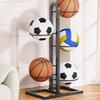 Foldable Basketball Rack Multi-Layer Storage Organizer For Basketball Hoop Balls Adjustable Sports Equipment Holder