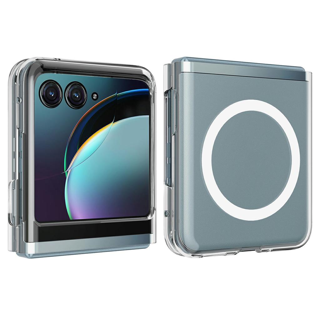 For Motorola Razr 2025 Case TPU + Acrylic Magnetic Phone Cover